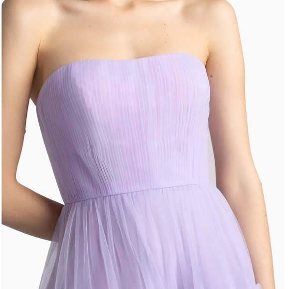 Zac Posen Lavender Strapless Wedding Dress - Picture 5 of 9